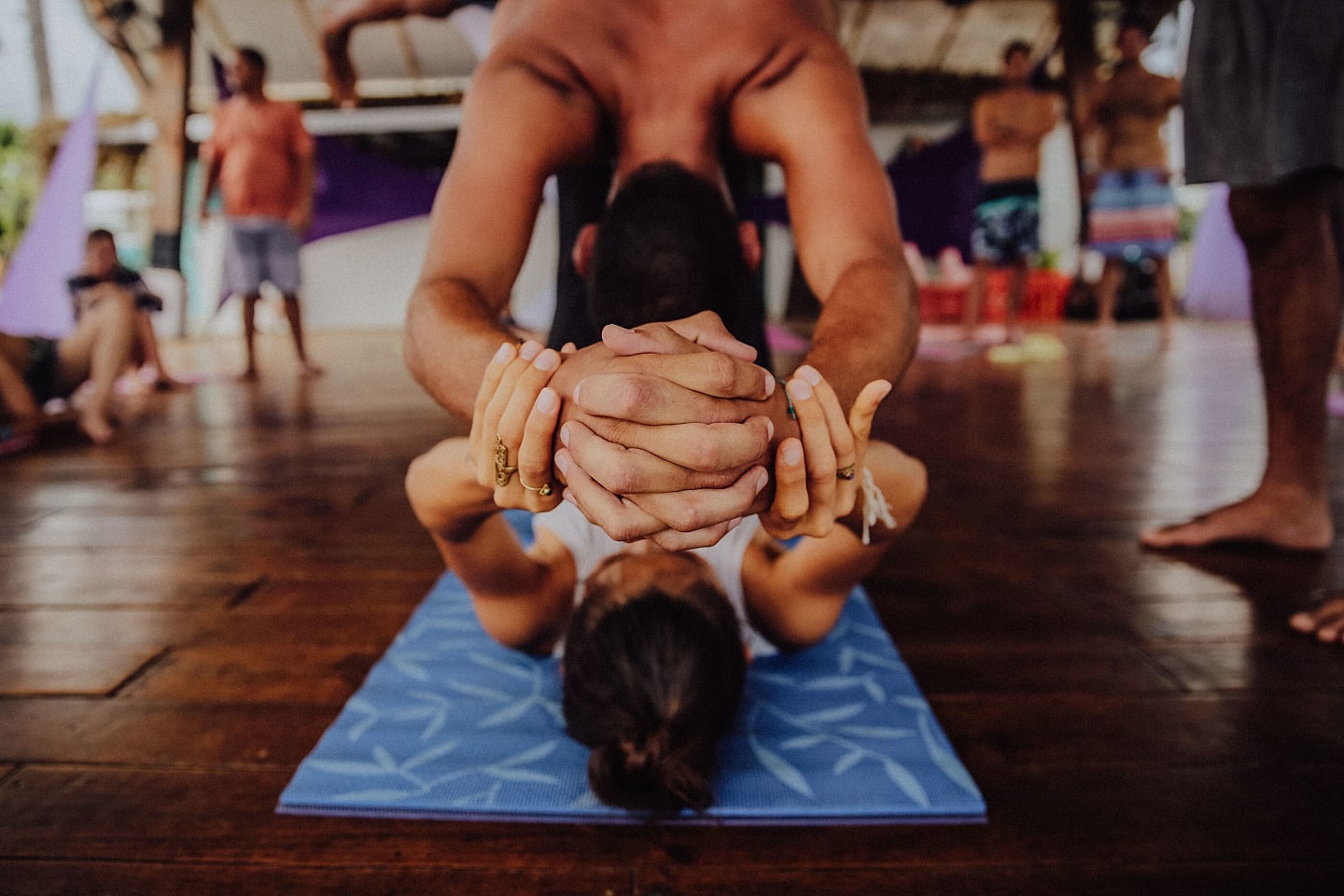 South Beach power yoga mat in brown